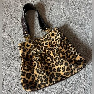 Leopard & Leather Handbag
